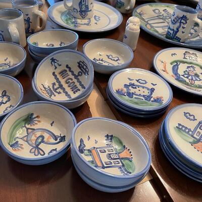 #105 M A Hadley Stoneware. Each piece is Unique 