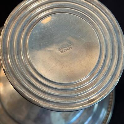 #125 Weighted Sterling Footed Dish 