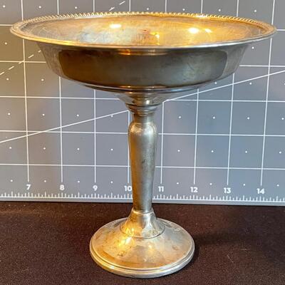 #125 Weighted Sterling Footed Dish 