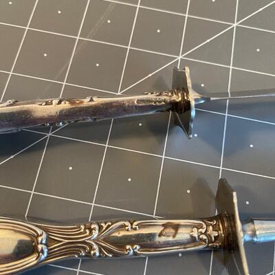 #130 Sterling handled carving set