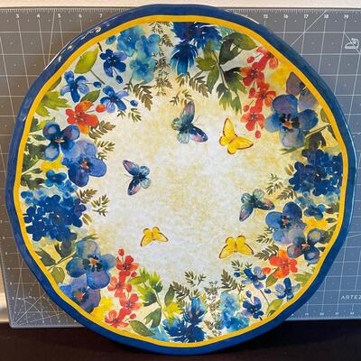 #137 Plastic Butterfly Serving Platter 18" 