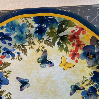#137 Plastic Butterfly Serving Platter 18" 