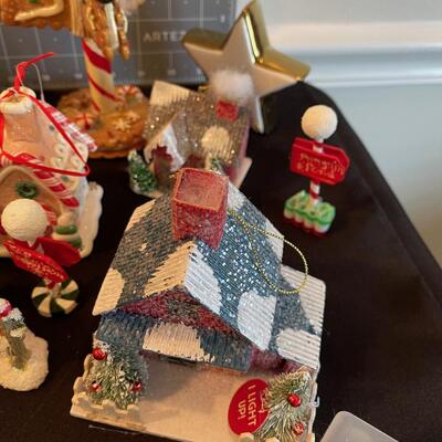 #140 Christmas Village Items MIXED Lot 