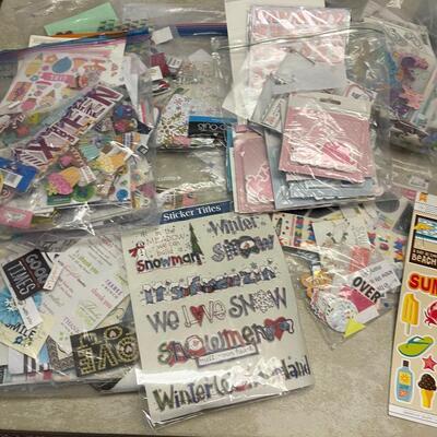 #157BCase of Scrapbooking items, Baby, Summer, Holiday