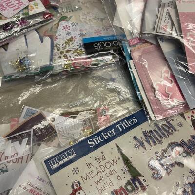 #157BCase of Scrapbooking items, Baby, Summer, Holiday