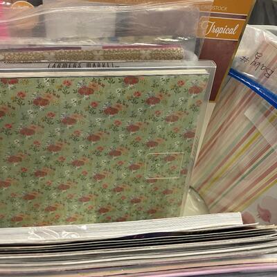 #161B Large Tub of Scrapbooks Plus Misc., Paper. 