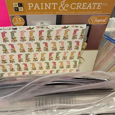 #161B Large Tub of Scrapbooks Plus Misc., Paper. 