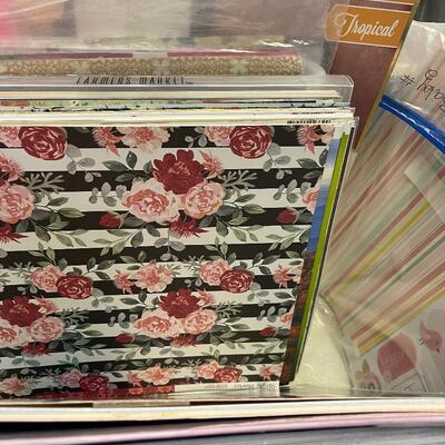 #161B Large Tub of Scrapbooks Plus Misc., Paper. 