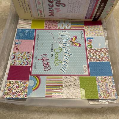 #162B Case of Scrap Book paper Misc. designs