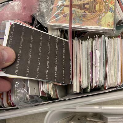 #165B (3) BOXES OF Card Stock Small Scrapbook Paper