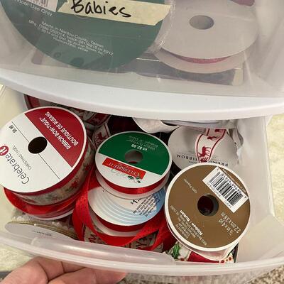 #167B (3) /draw Bin full of Ribbon 
