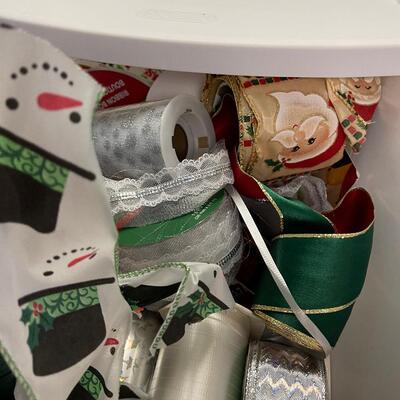 #167B (3) /draw Bin full of Ribbon 