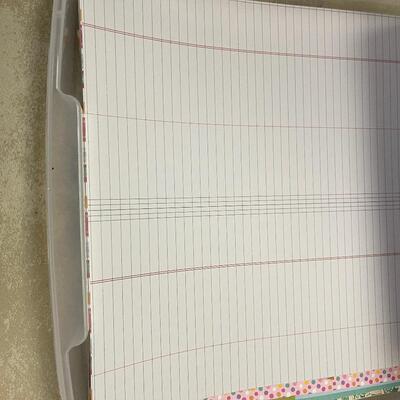 #178B 2 Trays of Scrapbooking Paper 