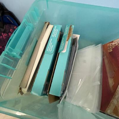 #185B  Giant Tub of Photo Cover Sheets and protectors 