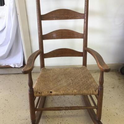 928-Large Vintage Oak Rocker