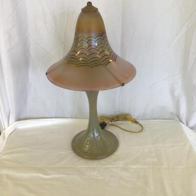 948- Fravrile  Art Glass Lamp