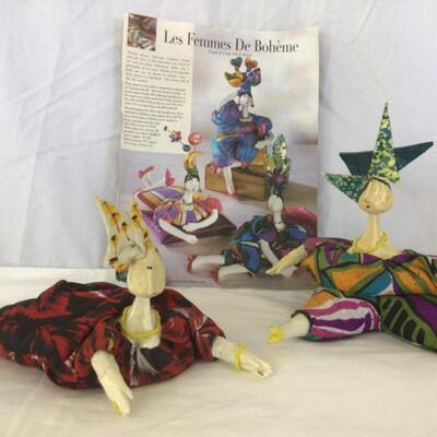 960-LesFemmes De Boheme by Christine Chaignot Dolls