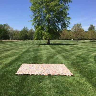 961-Antique YO YO Quilt