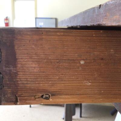 974-Primitive Mixed Woods Table