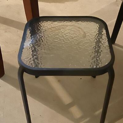 Chaise with side table