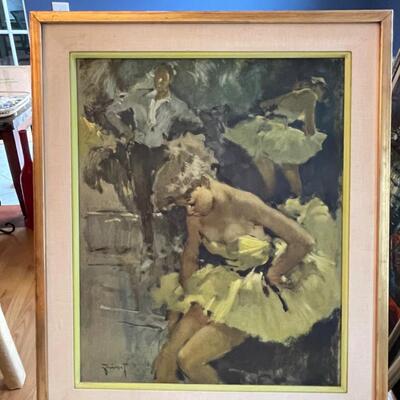 Ballerina framed art