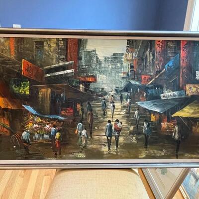Tokyo oil painting