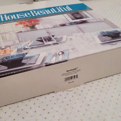 Lot 6: New HOUSE BEAUTIFUL Square Salad Plates (2 packs of 4 - 8 Total)