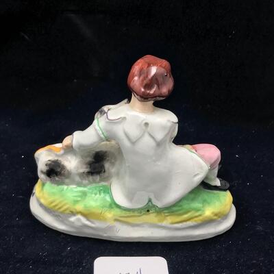 Staffordshire Boy with Dog