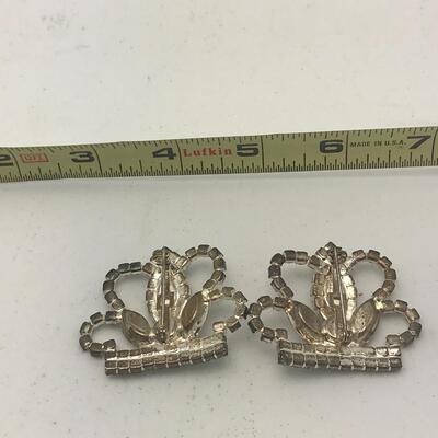 Pair of Crown Pins / Brooches