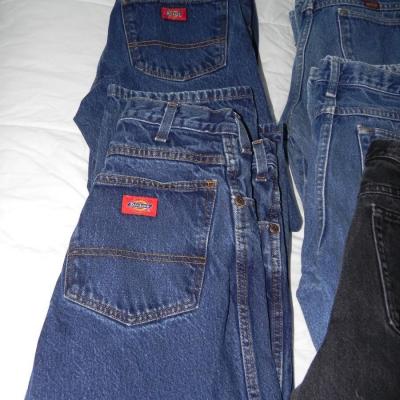 NINE PAIRS OF NAME BRAND  MENS JEANS