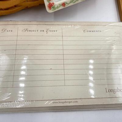 LONGABERGER 2002 â€œMOMâ€™S MEMORIESâ€ MOTHERâ€™S DAY PHOTO BASKET W/ DIVIDER AND ENVELOPE SET
