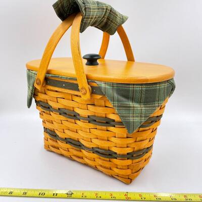 LONGABERGER 1997 TRADITIONS COLLECTION FELLOWSHIP BASKET W/ LID