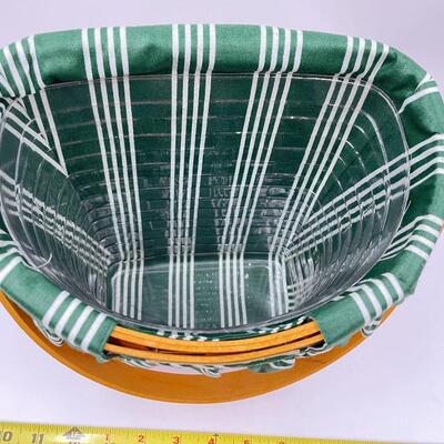 LONGABERGER 1998 CHRISTMAS COLLECTION â€œGLAD TIDINGSâ€ BASKET W/LID