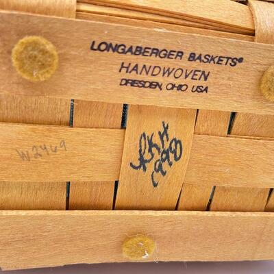LONGABERGER 1998 CHRISTMAS COLLECTION â€œGLAD TIDINGSâ€ BASKET W/LID