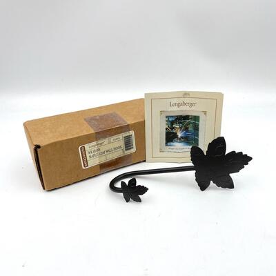 LONGABERGER WROUGHT IRON MAPLE LEAF WALL HOOK