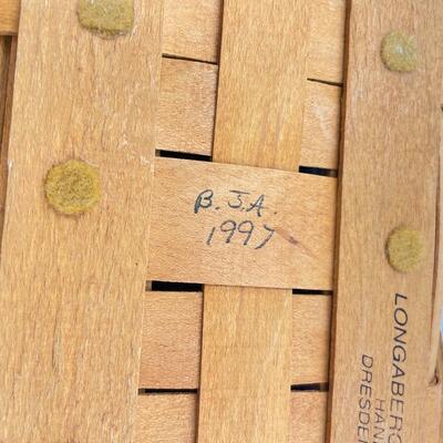 LONGABERGER 1997 FATHERâ€™S DAY PERSONAL ORGANIZER BASKET