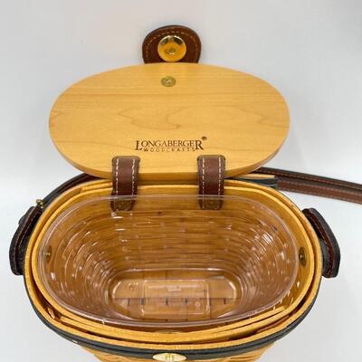 LONGABERGER 2000 COLLECTORâ€™S CLUB SMALL SADDLEBROOK BASKET PURSE 