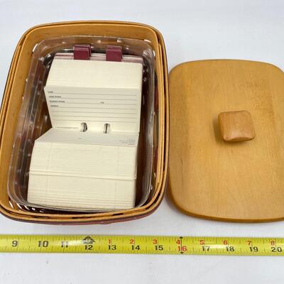 LONGABERGER 1996 FATHERâ€™S DAY ADDRESS BASKET W/LID