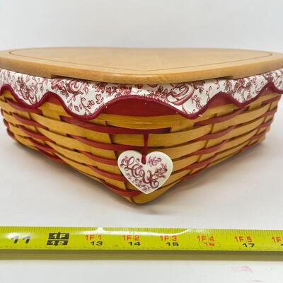 LONGABERGER 1999 LARGE â€œLOVE LETTERSâ€ SWEETHEART BASKET