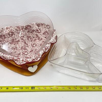 LONGABERGER 1999 LARGE â€œLOVE LETTERSâ€ SWEETHEART BASKET