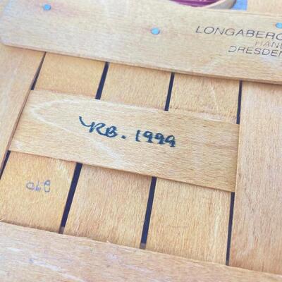 LONGABERGER 1999 LARGE â€œLOVE LETTERSâ€ SWEETHEART BASKET