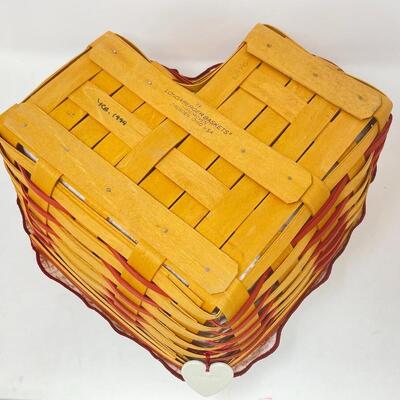 LONGABERGER 1999 LARGE â€œLOVE LETTERSâ€ SWEETHEART BASKET