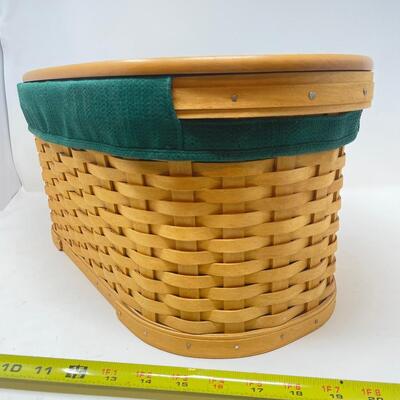 LONGABERGER 2002 WORKLOAD BASKET W/LID
