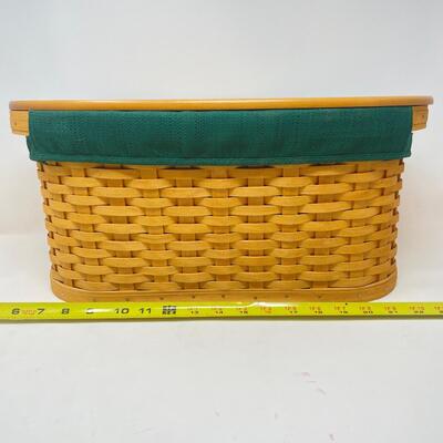 LONGABERGER 2002 WORKLOAD BASKET W/LID