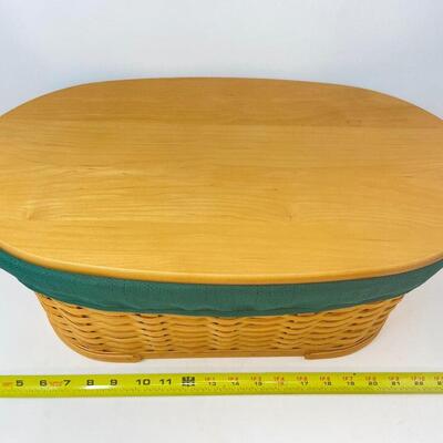 LONGABERGER 2002 WORKLOAD BASKET W/LID