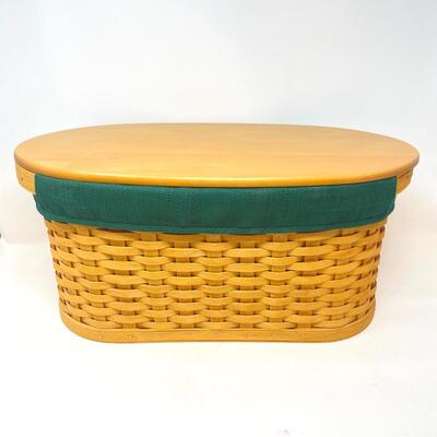 LONGABERGER 2002 WORKLOAD BASKET W/LID