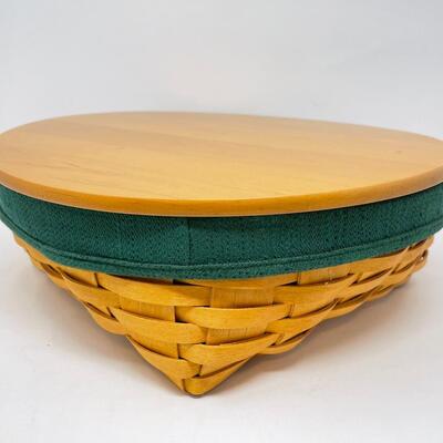 LONGABERGER 2002 LARGE ROUND BASKET W/LID