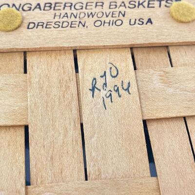 LONGABERGER 1996 â€œHOLIDAY CHEERâ€ CHRISTMAS COLLECTIONS BASKET
