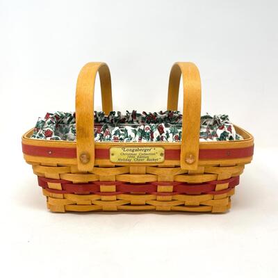 LONGABERGER 1996 â€œHOLIDAY CHEERâ€ CHRISTMAS COLLECTIONS BASKET