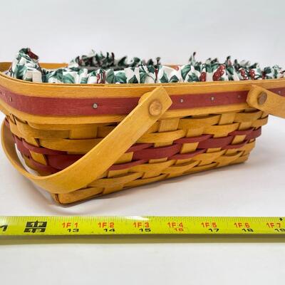 LONGABERGER 1996 â€œHOLIDAY CHEERâ€ CHRISTMAS COLLECTIONS BASKET